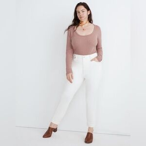Madewell White Curvy Perfect Vintage Jeans - New - Size 16